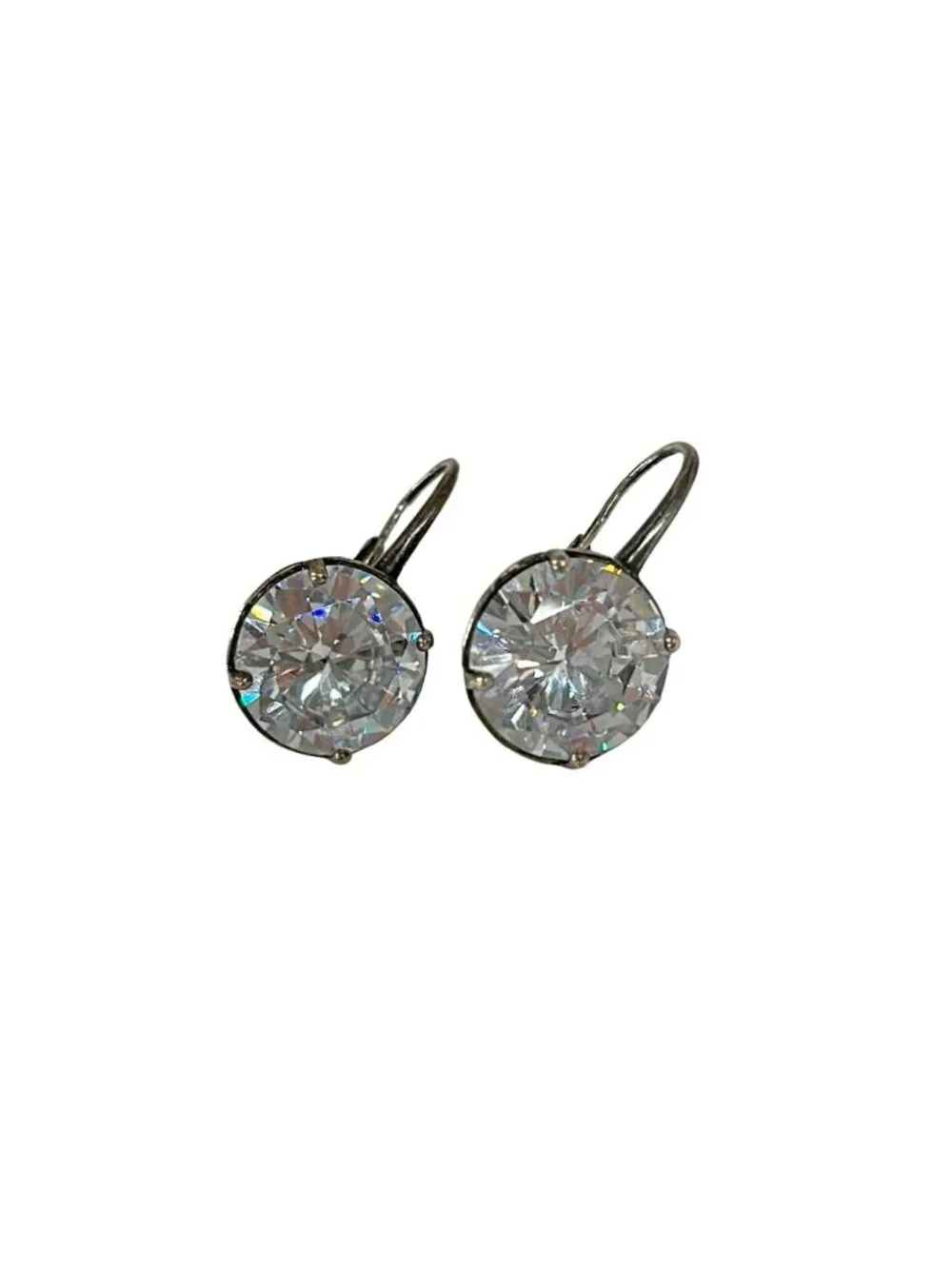 Bottega Veneta Earrings Silver Clear